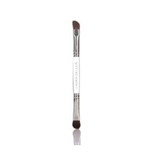 Laura Geller Double Ended Eyeshadow & Crease Brush Clear Acrylic Handle NIP